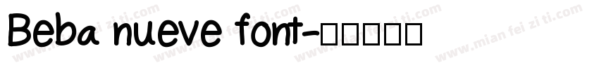 Beba nueve font字体转换